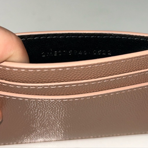 Saint Laurent Paris Credit Card Case in Grain De Poudre Leather - Picture 5 of 10